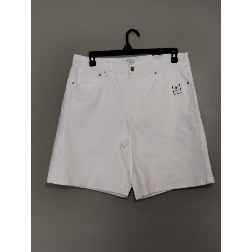 Time And Tru Women's High Rise Denim Bermuda Shorts Size 16